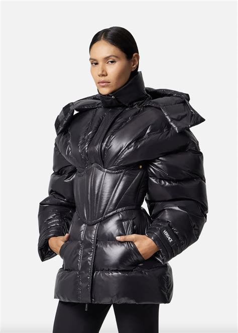 versace puffer jacket women's.